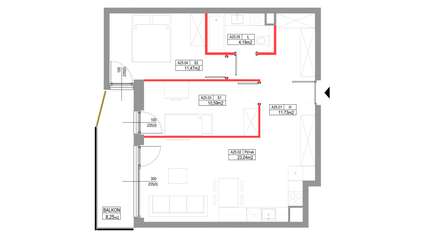 apartment no A025